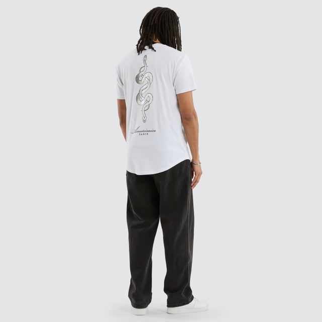 Venom Dual Curved Tee White