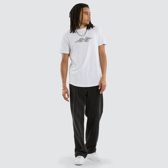 Venom Dual Curved Tee White