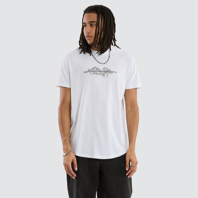 Venom Dual Curved Tee White