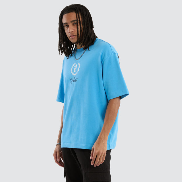 Archer Loopback Oversized Tee Bonnie Blue