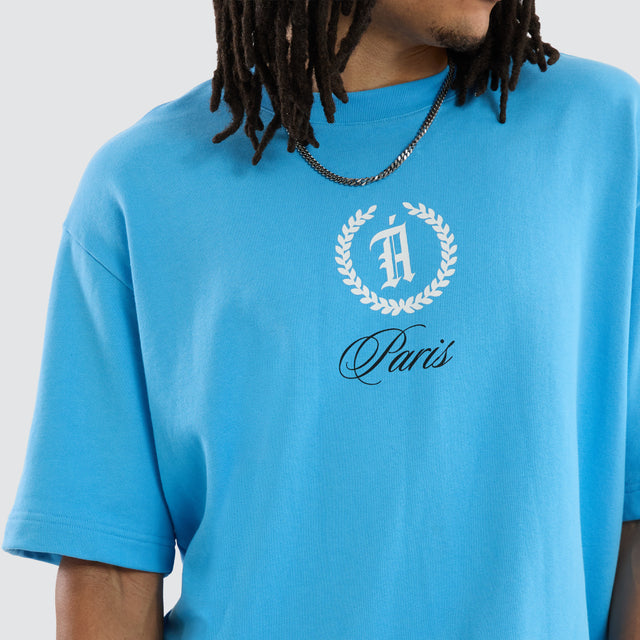 Archer Loopback Oversized Tee Bonnie Blue
