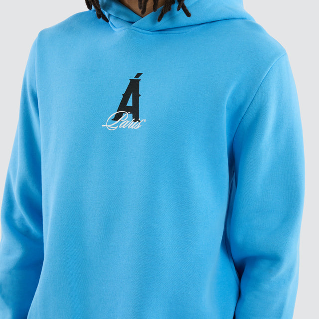 Dominance Dual Curved Hoodie Bonnie Blue