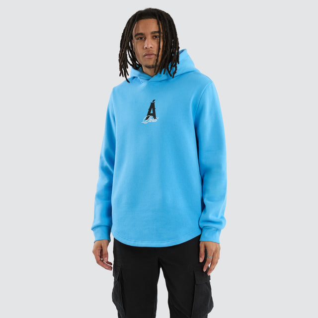 Dominance Dual Curved Hoodie Bonnie Blue