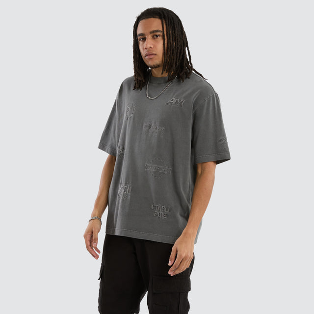 Infinity Oversized Tee Pigment Charcoal