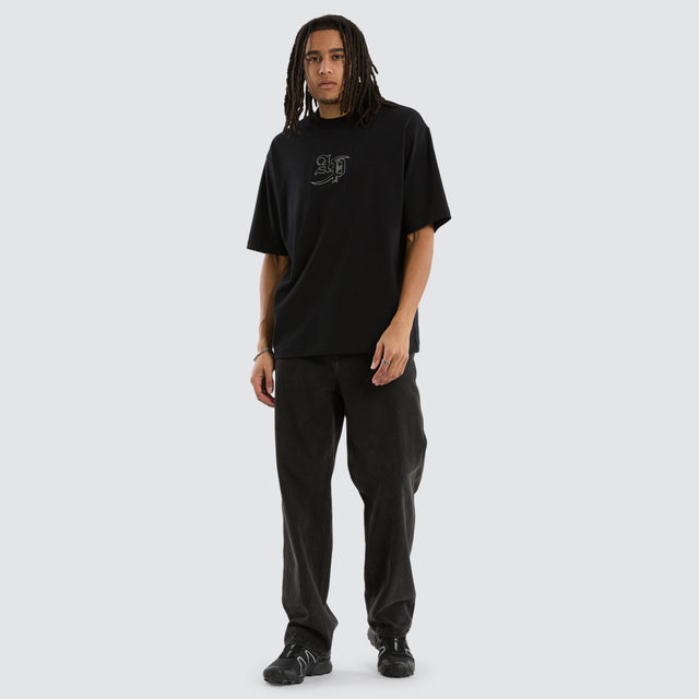 Southland Oversize Tee Jet Black