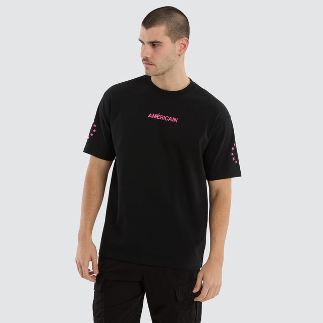 Echelon Box Fit Tee Jet Black