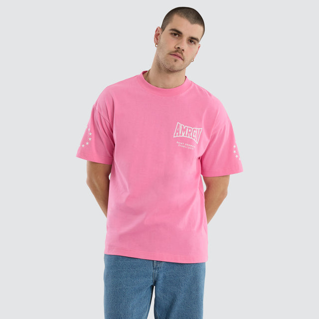 Global Heavy Tee Pink
