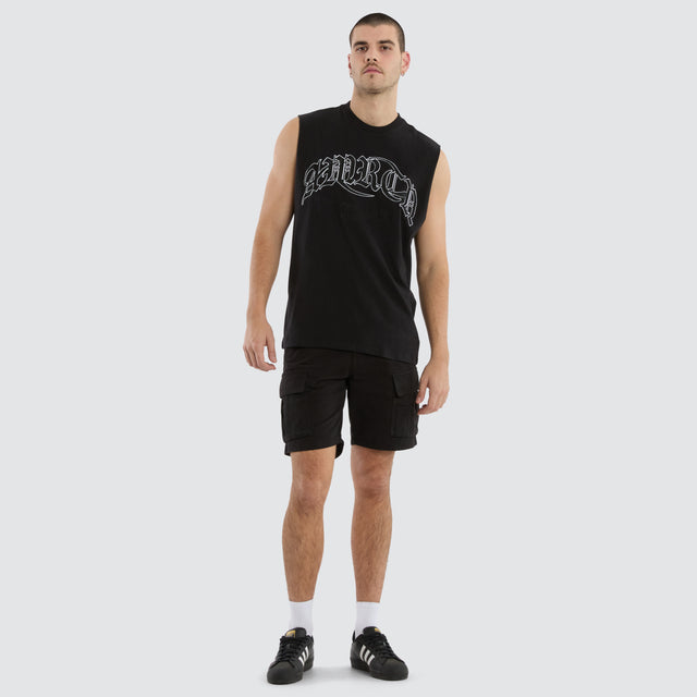 Level Relaxed Muscle Jet Black