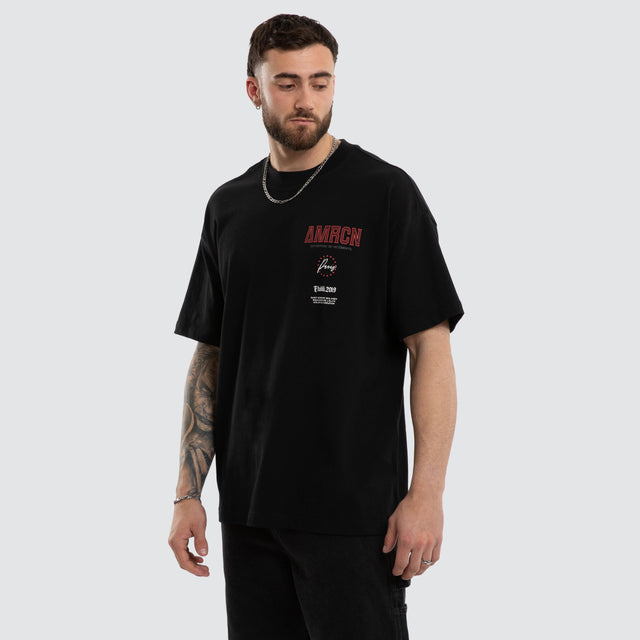 Central Heavy Tee Jet Black
