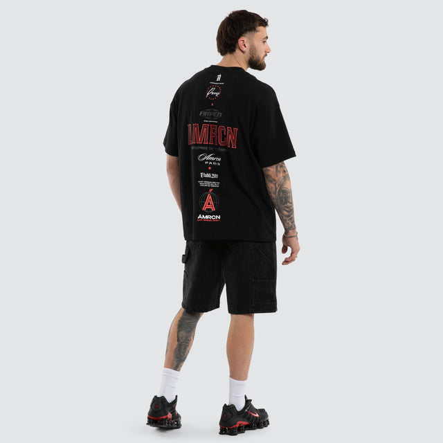 Central Heavy Tee Jet Black