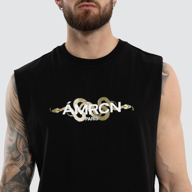 Aragorn Scoop Back Muscle Jet Black