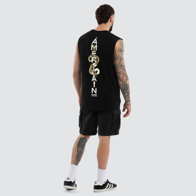 Aragorn Scoop Back Muscle Jet Black