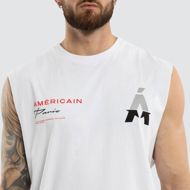 Spell Scoop Back Muscle White