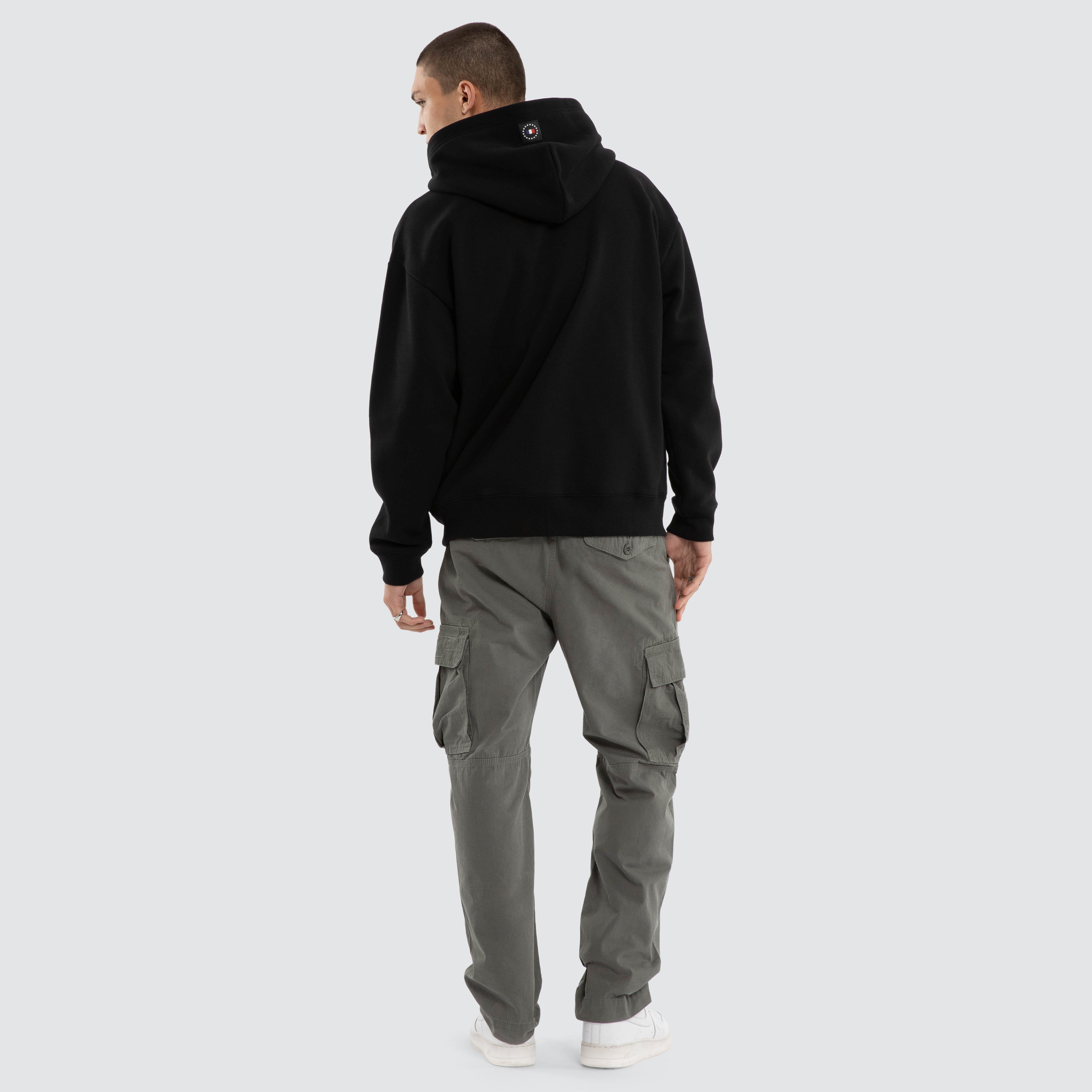 Americain Armour Relaxed Zip Hoodie in Black | Neverland Store