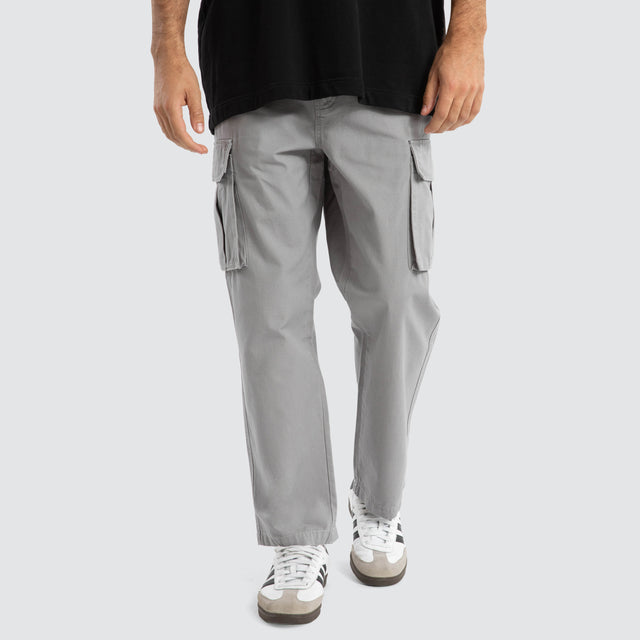 model wears C300 Ripstop Cargo Pant Light Grey Pants Grey - image 1
