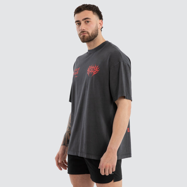 Cannibal Pump Cover Street Tee Pigment Black