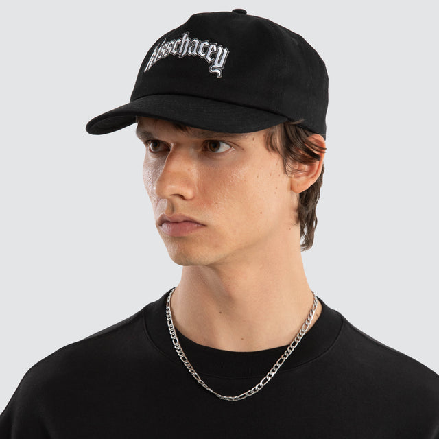 model wears Archer Cap Jet Black Headwear Black - image 2