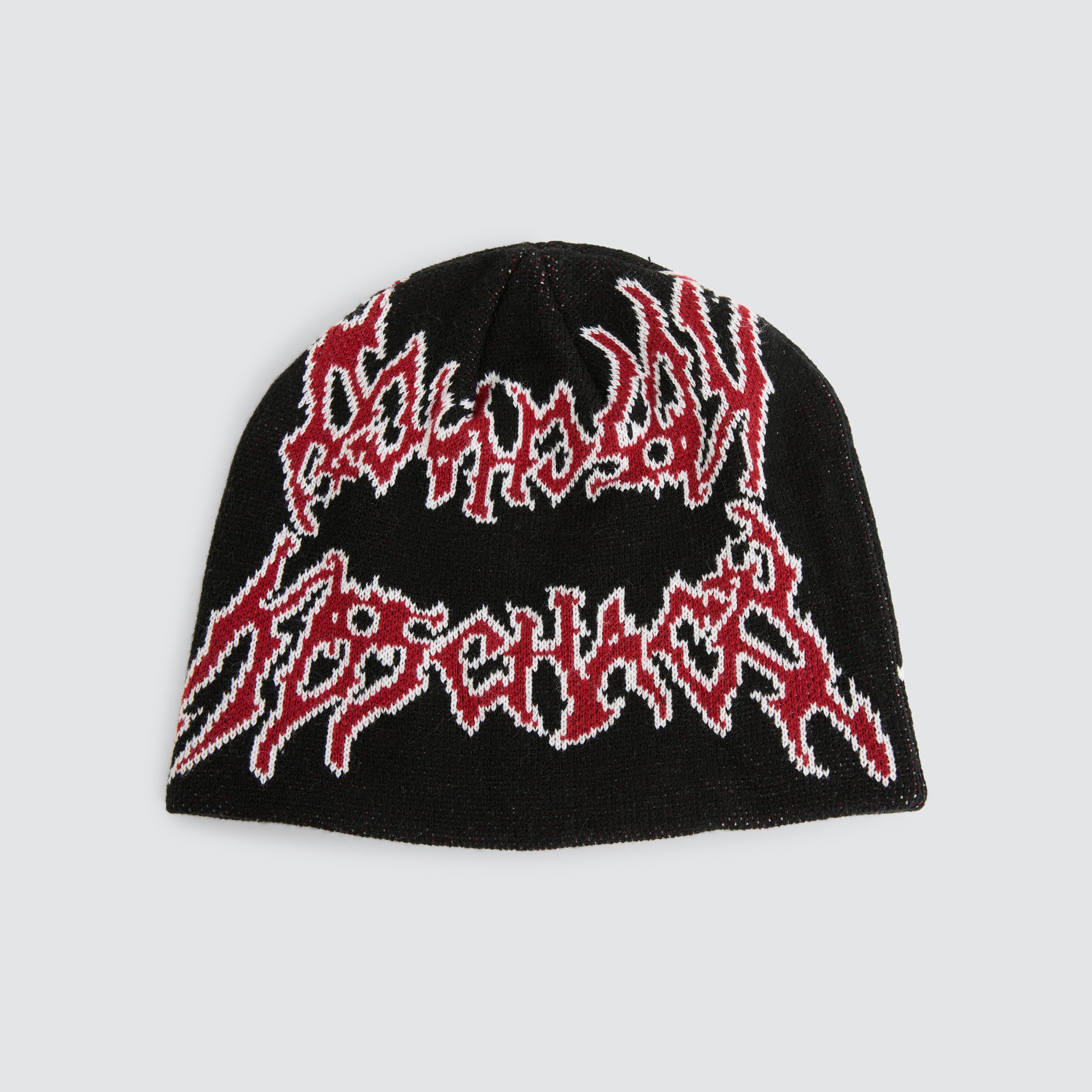 Razor Skully Beanie Jet Black | Neverland Store