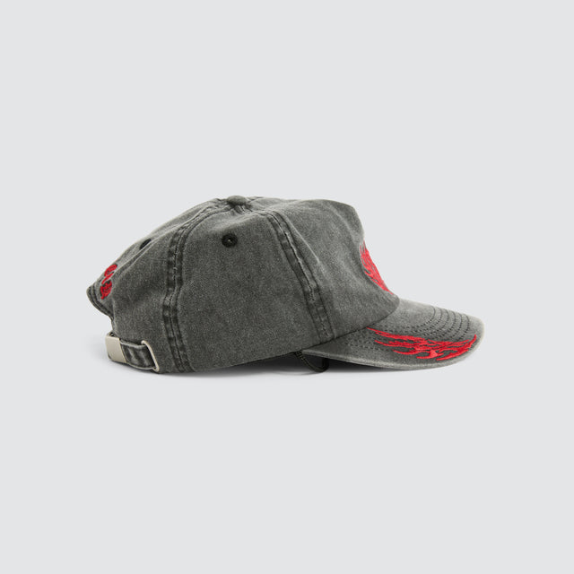 model wears Descend Cap Washed Black Accessories Grey - image 2