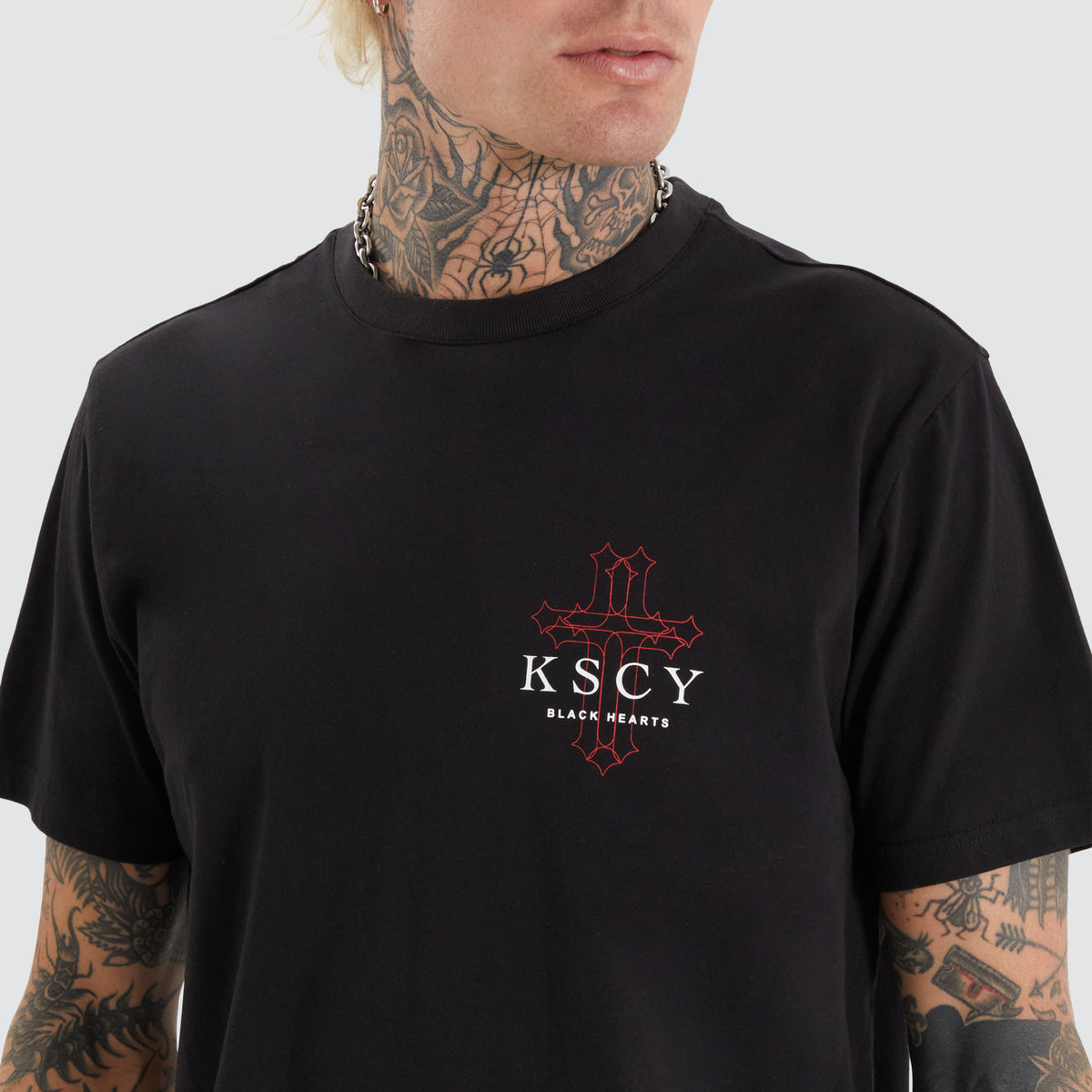 KSCY Focused Dual Curved Tee in Jet Black Neverland Store