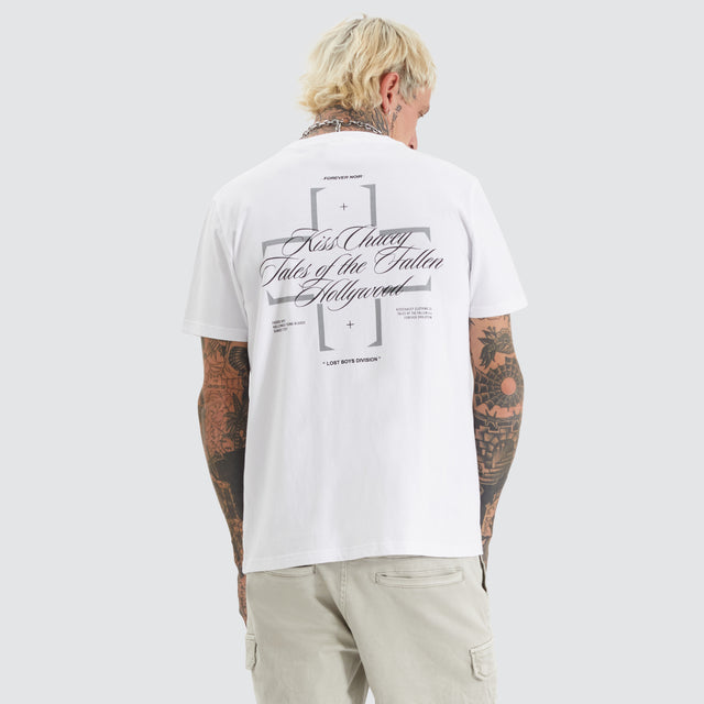 model wears Surround Standard Tee Optical White T-Shirts White - image 1