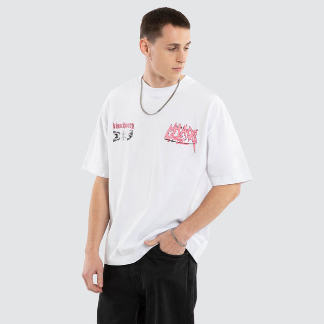 model wears Katana Street Tee Optical White T-Shirts White - image 4