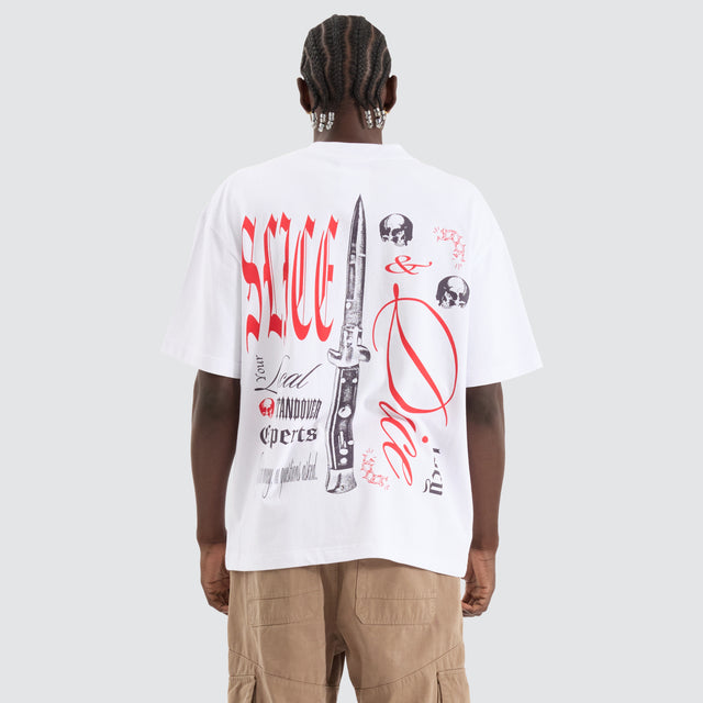 Slice Street Tee Optical white