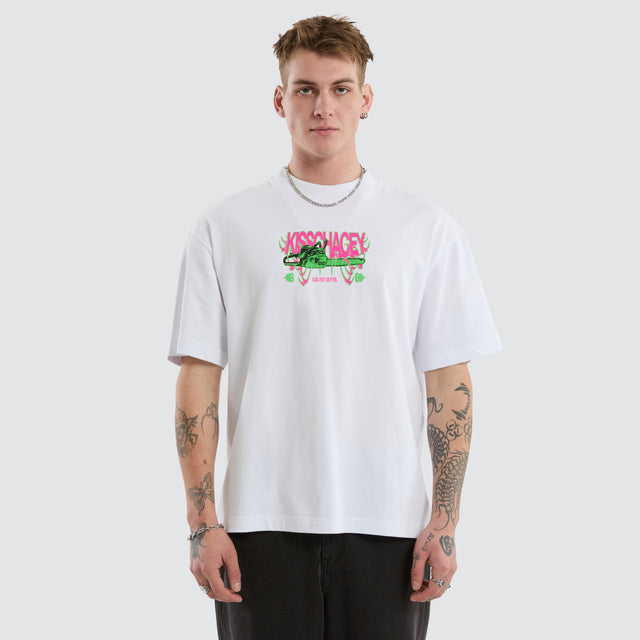 Petrol Street Tee Optical white