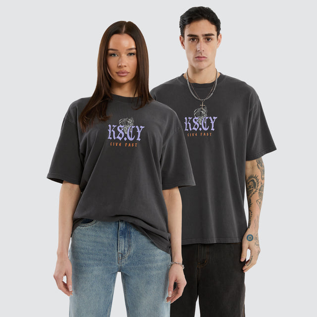 Torch Box Fit Tee Pigment Black