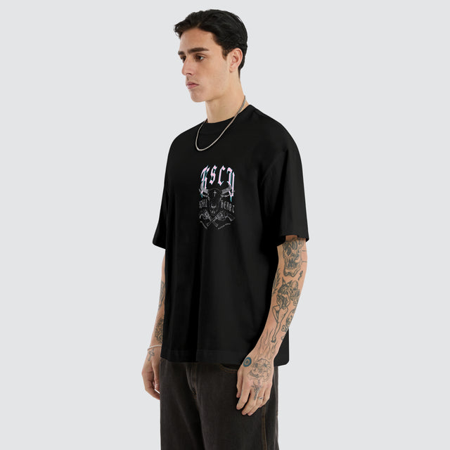 Steel Heart Street Tee Jet Black