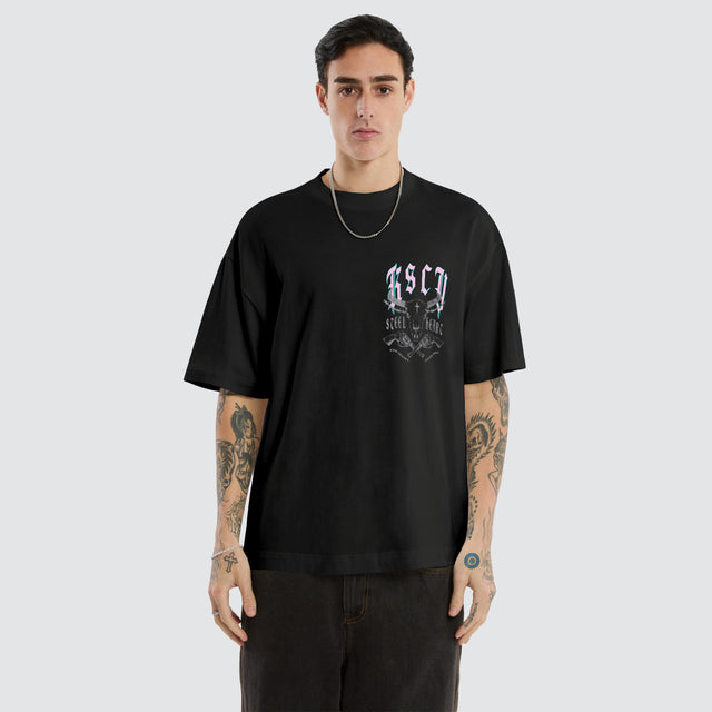 Steel Heart Street Tee Jet Black