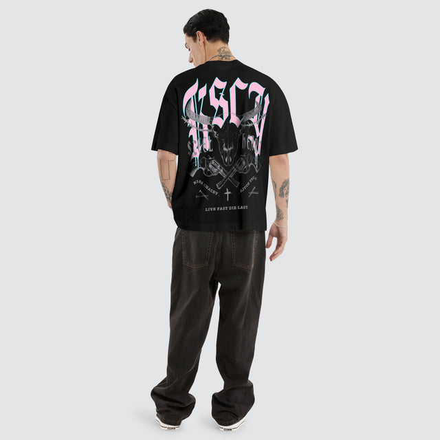 Steel Heart Street Tee Jet Black