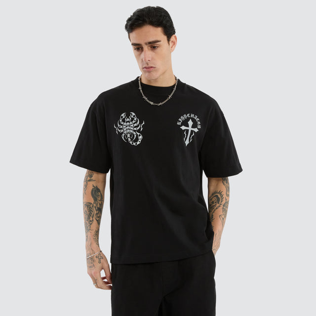 Sandtomb Street Tee Jet Black