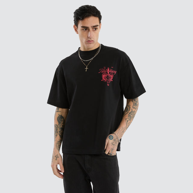 Ram Street Tee Jet Black