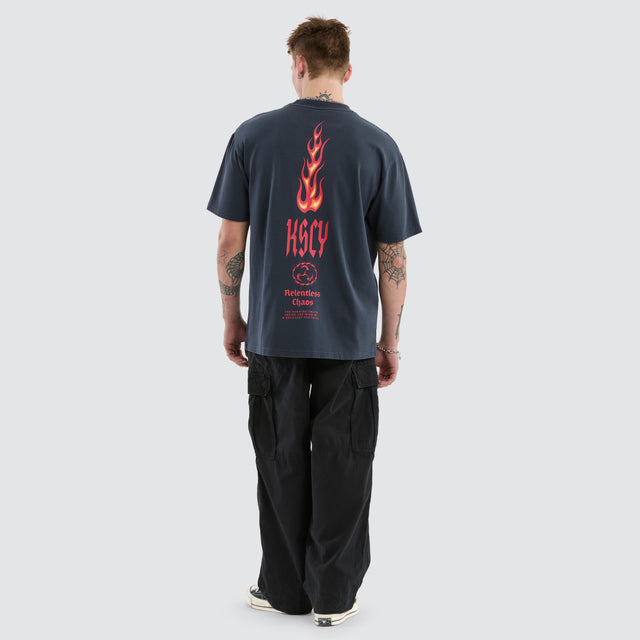 Meteor Box Fit Tee Pigment Vulcan