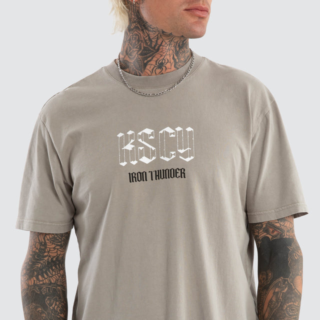 Shine Relaxed Tee Mineral Elephant Grey