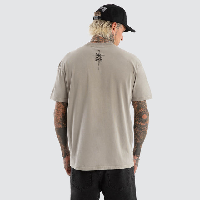 Shine Relaxed Tee Mineral Elephant Grey