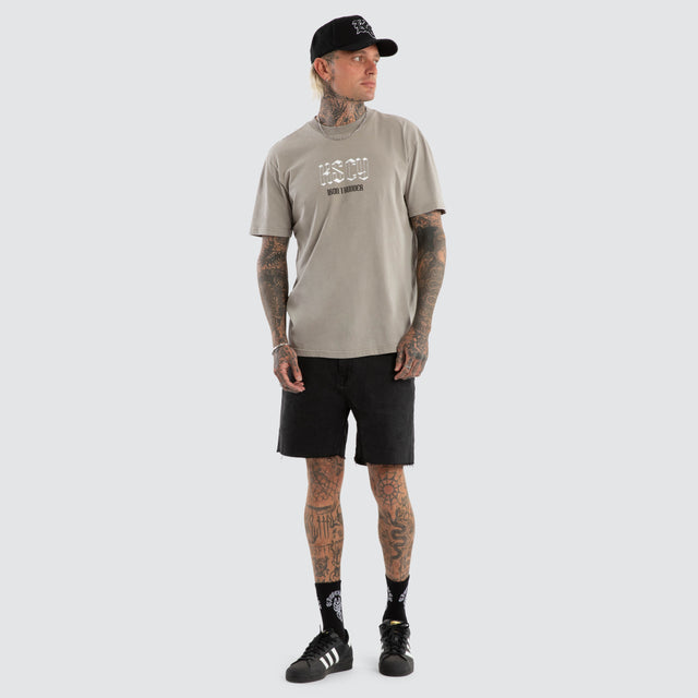 Shine Relaxed Tee Mineral Elephant Grey