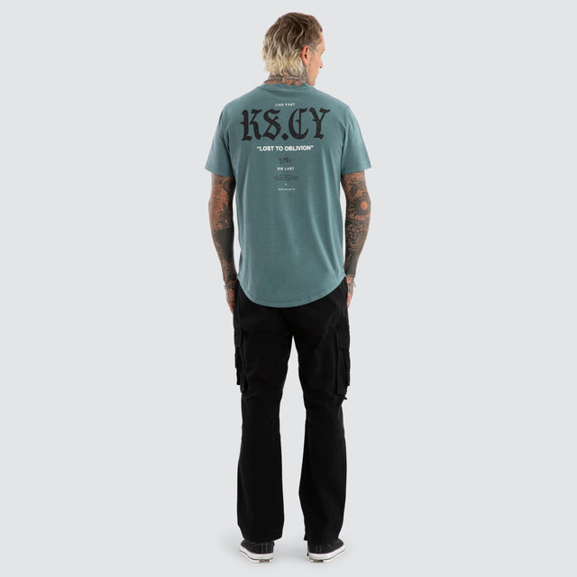 England Dual Curved Tee Pigment North Atlantic