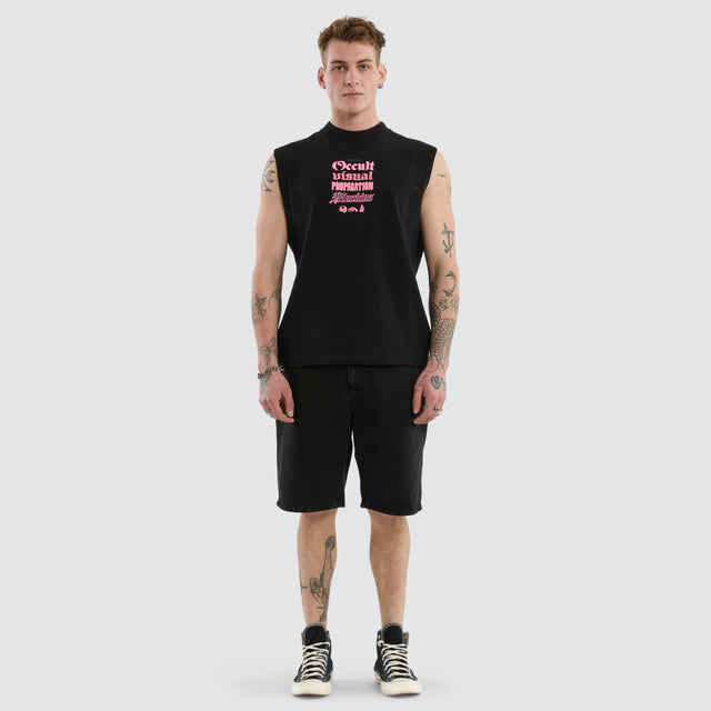 Occult Street Muscle Jet Black