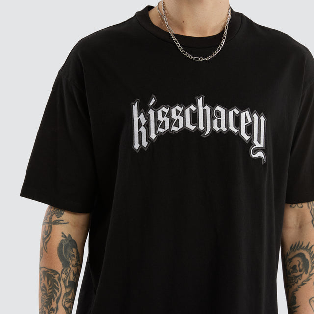 Obelisk Box Fit Tee Jet Black