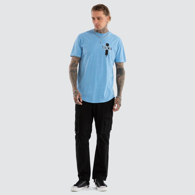 Church Dual Curved Tee Pigment Blissful Blue