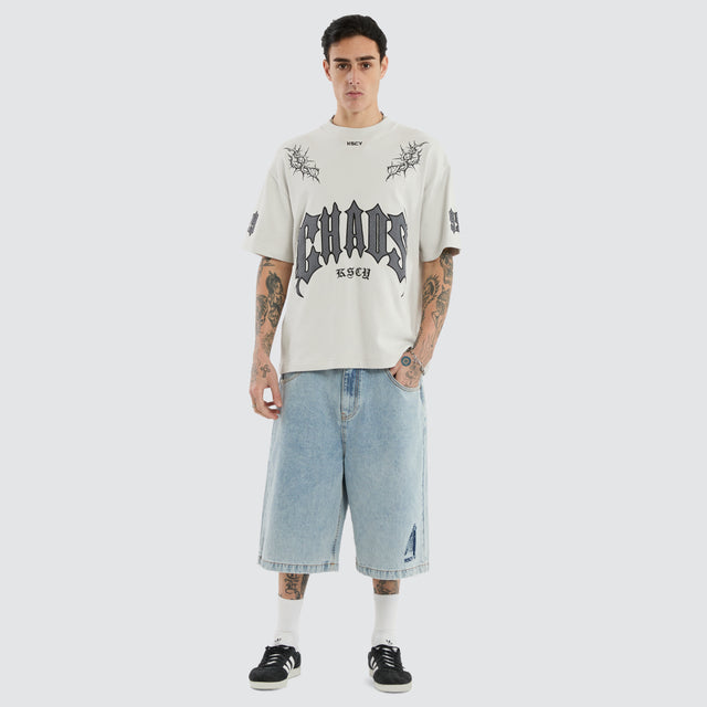 Castly Loopback Street Tee Glacier Grey