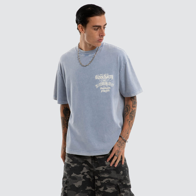 Model wears Strider Street Tee Snow Allure T-Shirts Grey - image 5