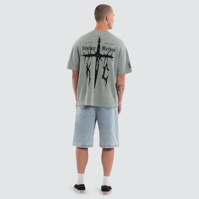 Absolute Loopback Street Tee Pigment Limestone