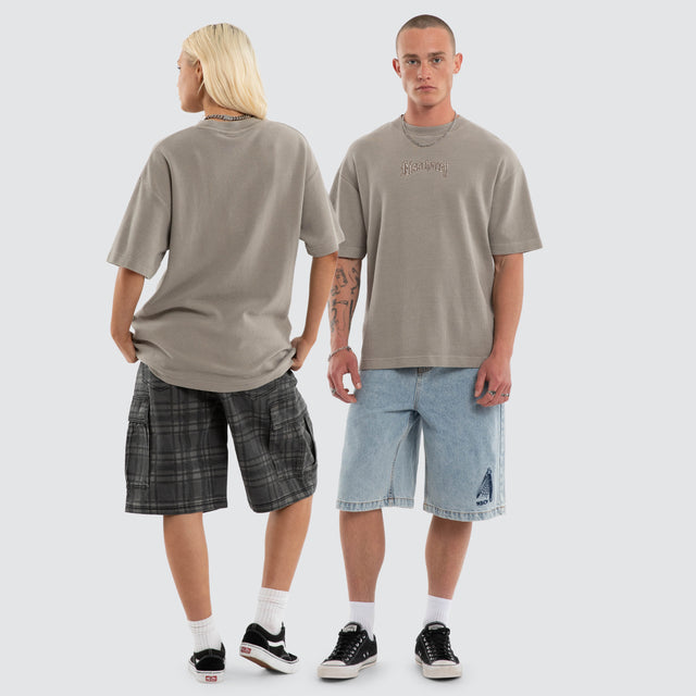 Scars Waffle Street Tee Pigment Morning Dove