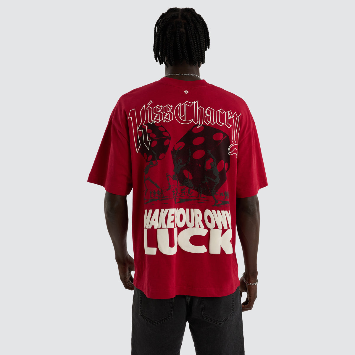 KSCY Luck Street Fit Tee in Chilli Red Neverland Store