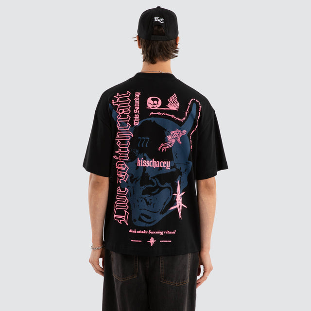 Witchcraft Heavy Street Tee Jet Black