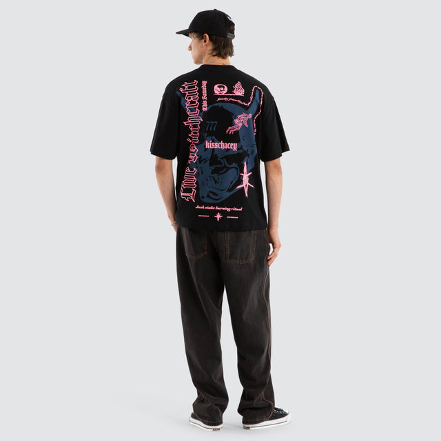 Witchcraft Heavy Street Tee Jet Black
