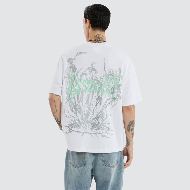 model wears Ghoul Street Tee Optical White T-Shirts White - image 1